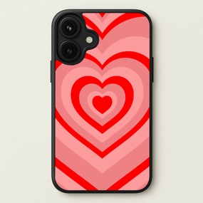 Modern Minimalism Tough Frame Red - Colourful Hearts Phone Case