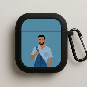 Portable Tech Bag fashion lightweight commuter leather case Aston AirPods Case