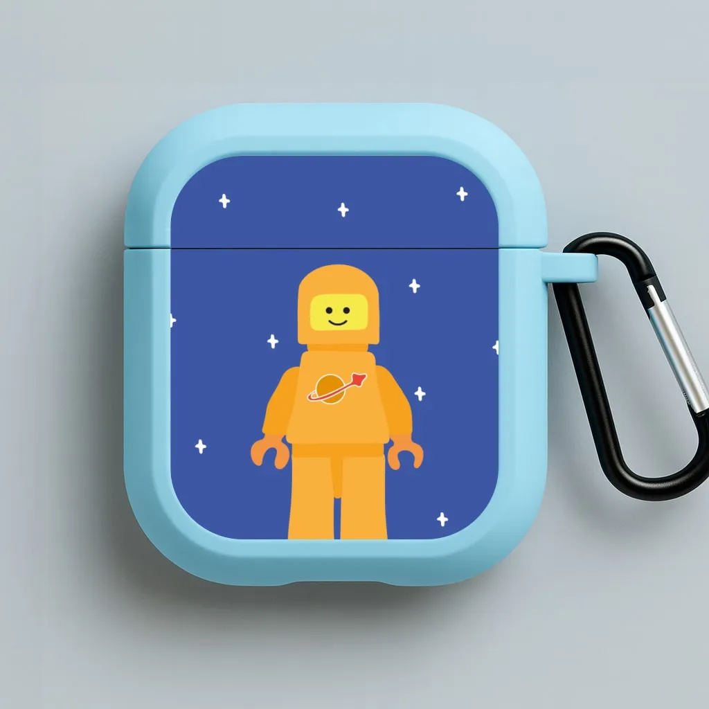 eco friendly airpods case Modern Silicone Style Astronaut - Bricks AirPods Case