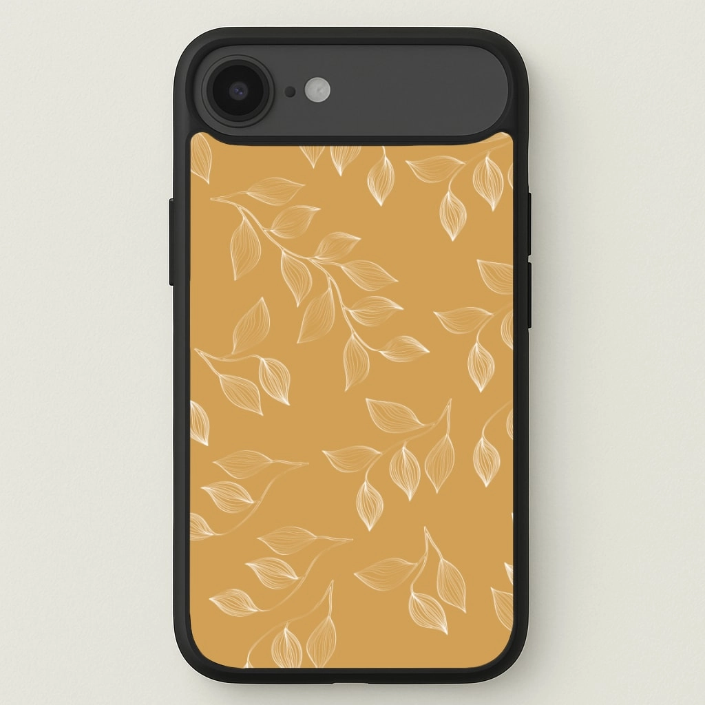 Autumn Leaf Pattern Phone Case Simple Style Slim Look