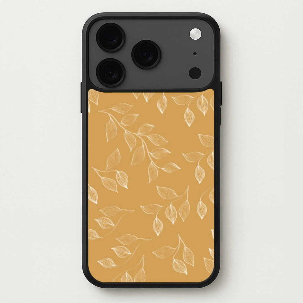 Autumn Leaf Pattern Phone Case Creative Design