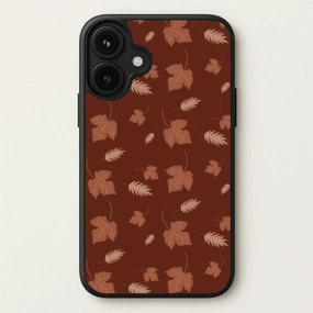 Autumn Leaf Patterns Phone Case Grip Assist Protective Craft