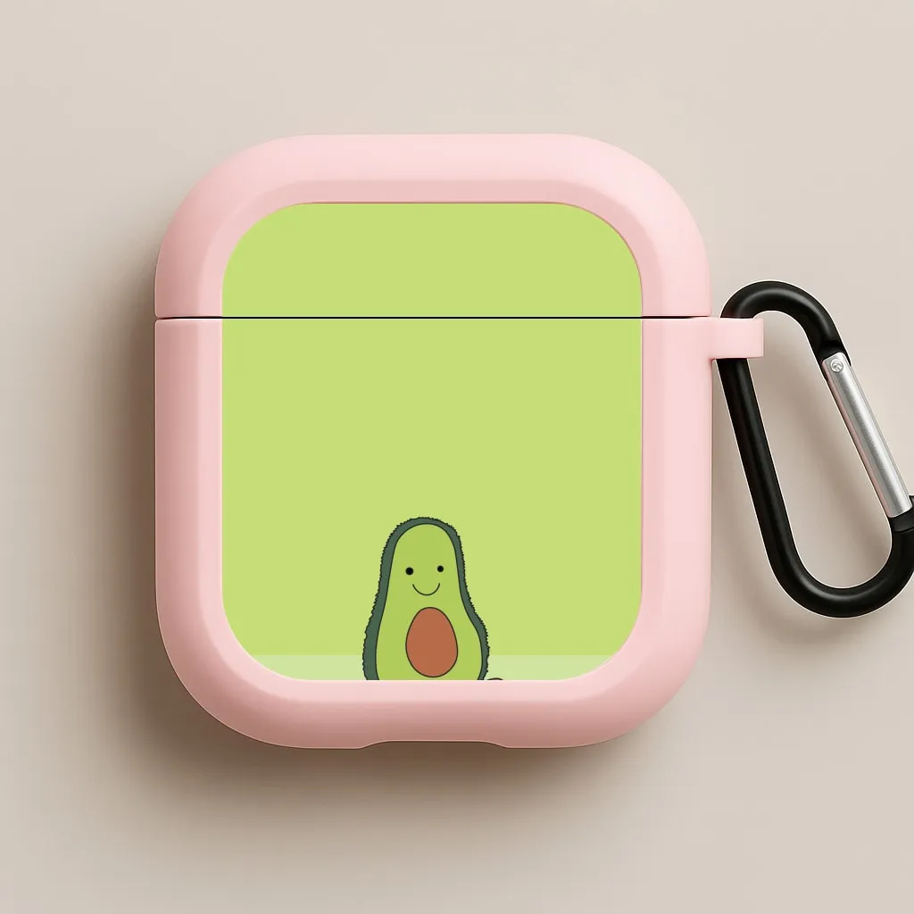 Compact Daily Case strong grip texture case Avocado - Plushy AirPods Case
