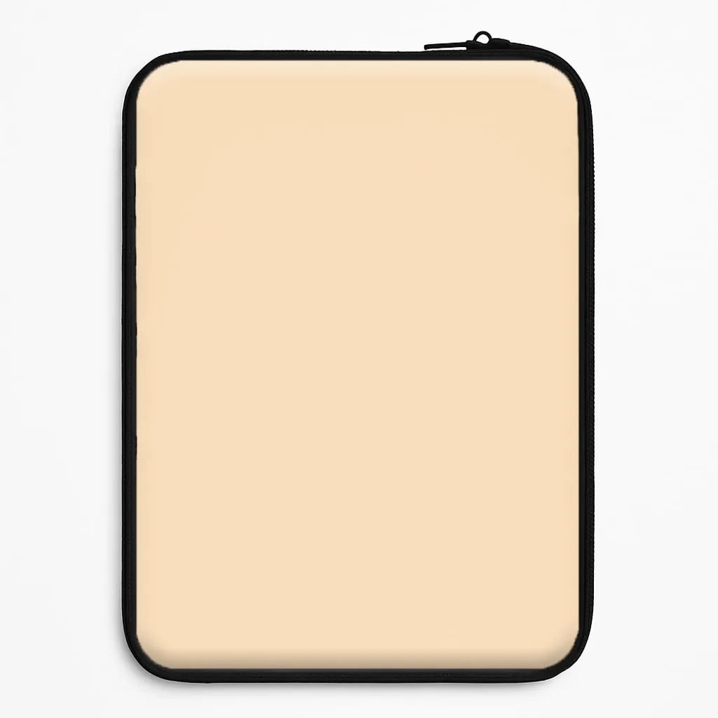 Back To Casics - Pretty Pastels - Plain Orange Laptop Sleeve Ergonomic form