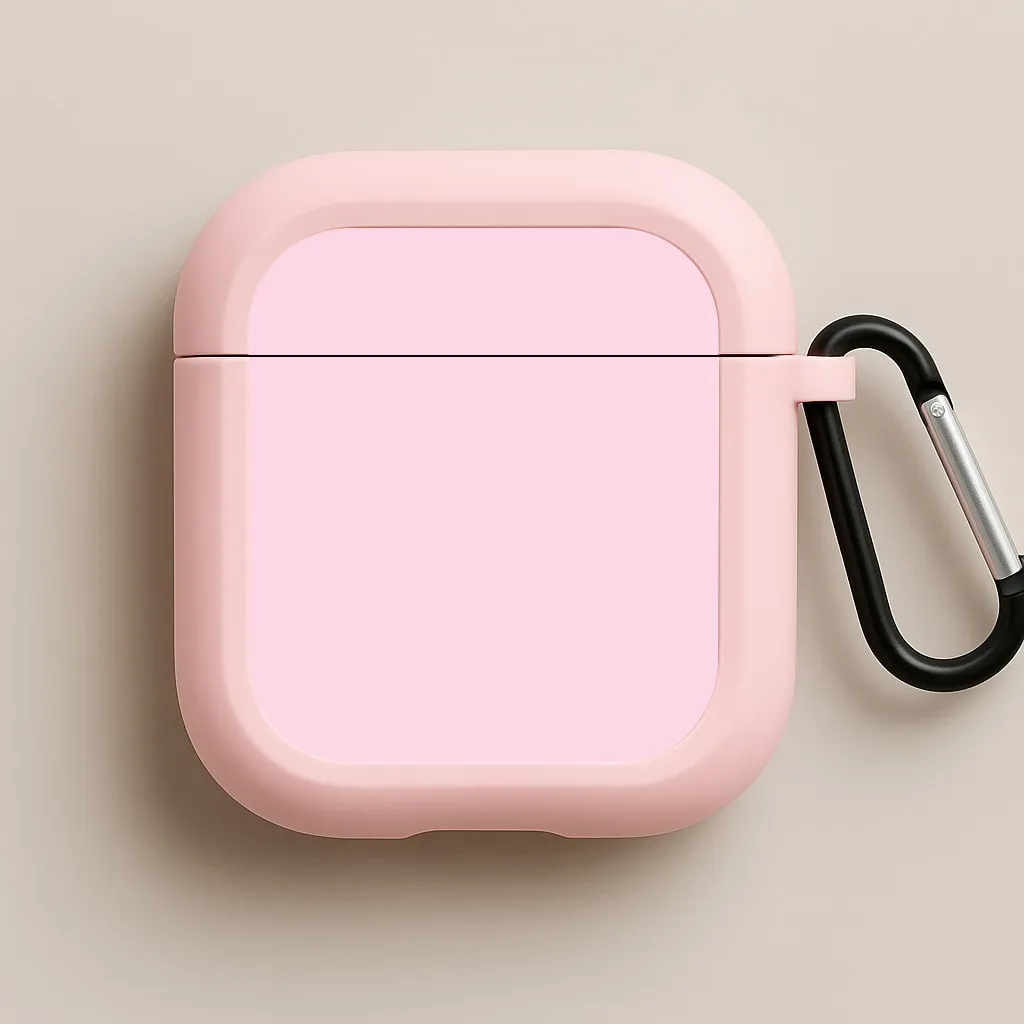 Back To Casics - Pretty Pastels - Plain Pink AirPods Case modern protective accessory