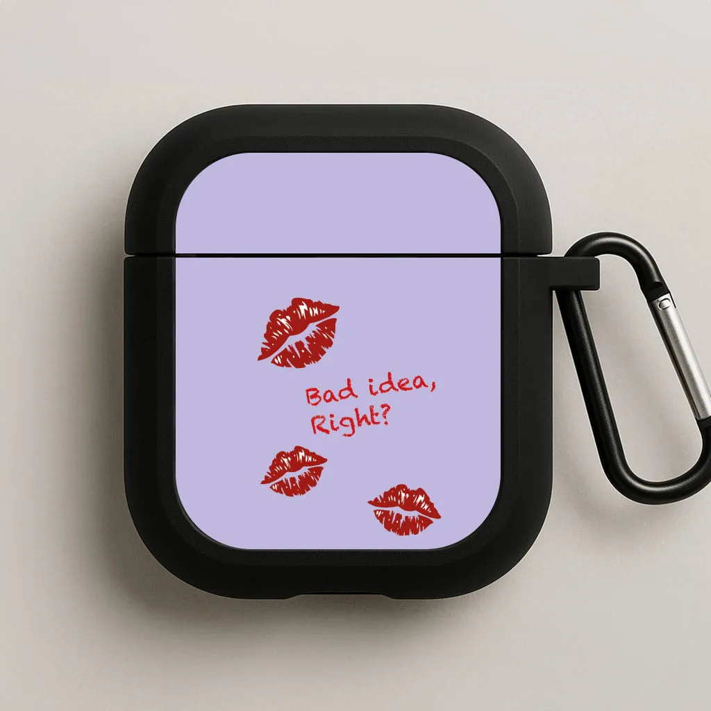 fashion ergonomic neon handmade silicone airpods case simple airpods holder Bad Idea, Right? - Olivia AirPods Case