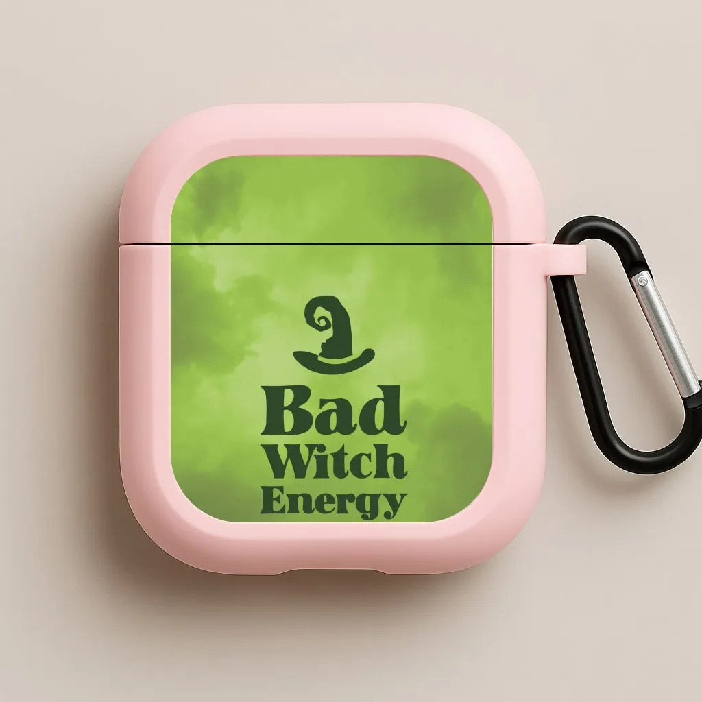 scratch resistant earbuds cover Bad Witch Energy AirPods Case
