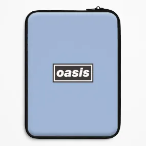 Light Structure Band Name Blue Laptop Sleeve