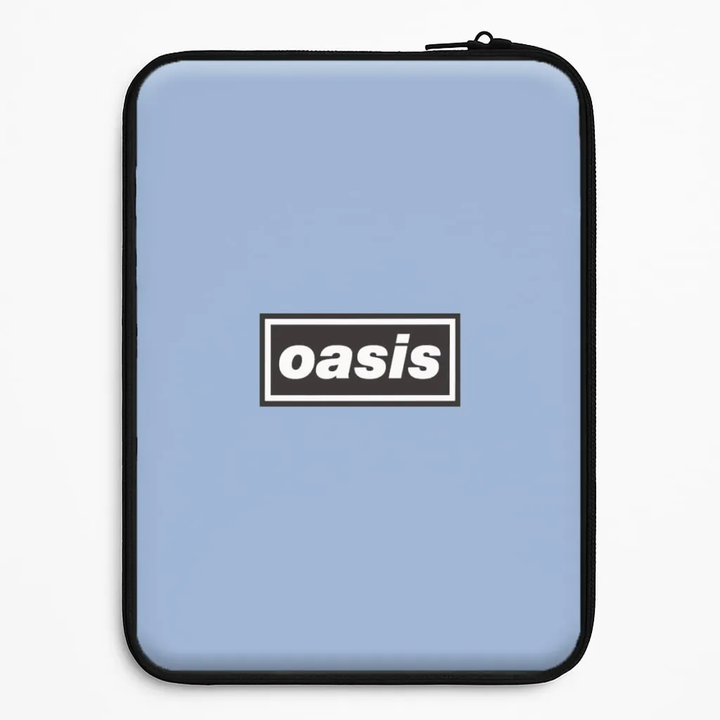 Light Structure Band Name Blue Laptop Sleeve