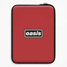 Band Name Red Laptop Sleeve Matte Look Design