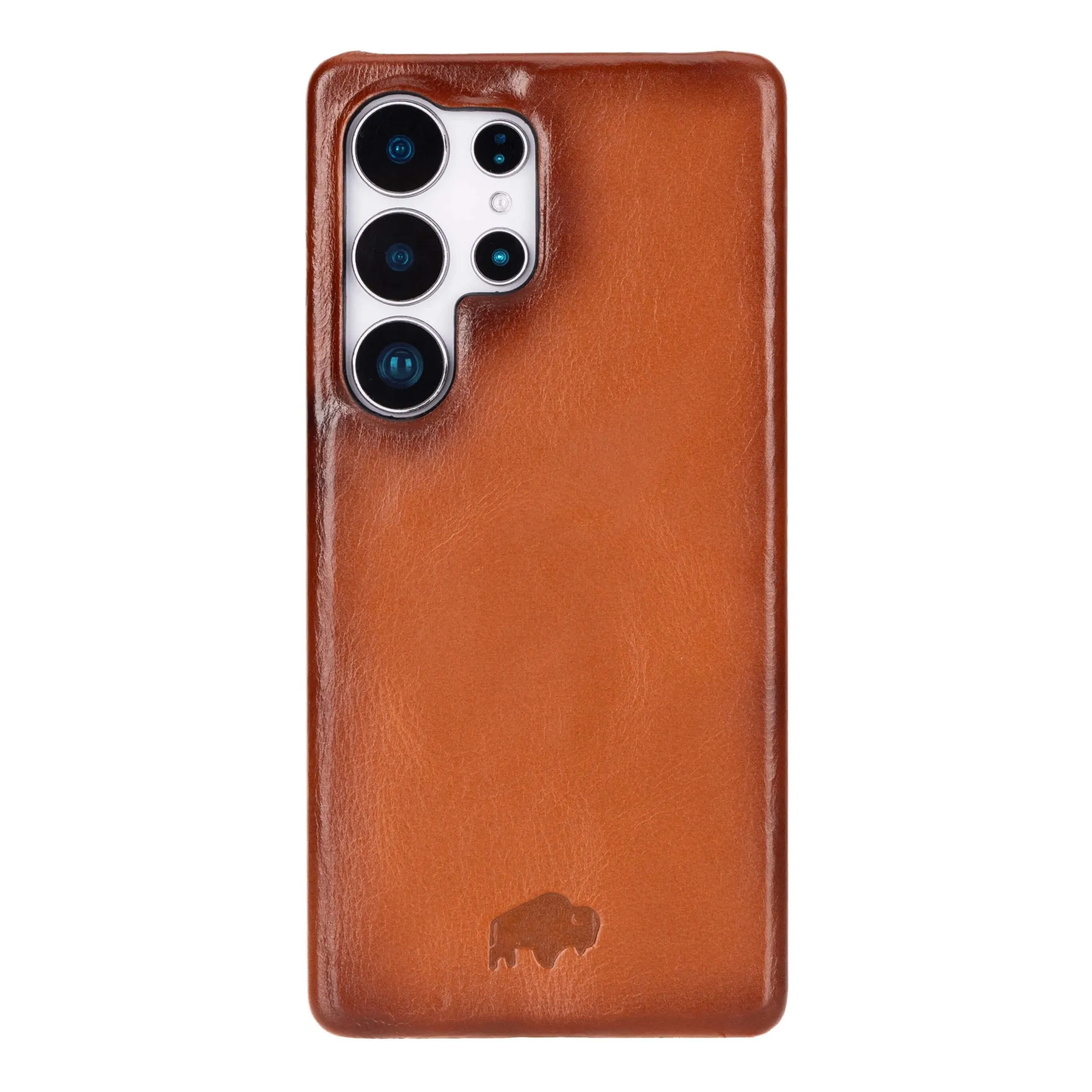 Barlow Leather Snap-On Case ?C Galaxy S25 Ultra, Burnished Tan Protective Edge