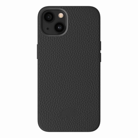 Barlow Leather MagSafe Case - iPhone 14 Plus, Pebble Black Flexible Material