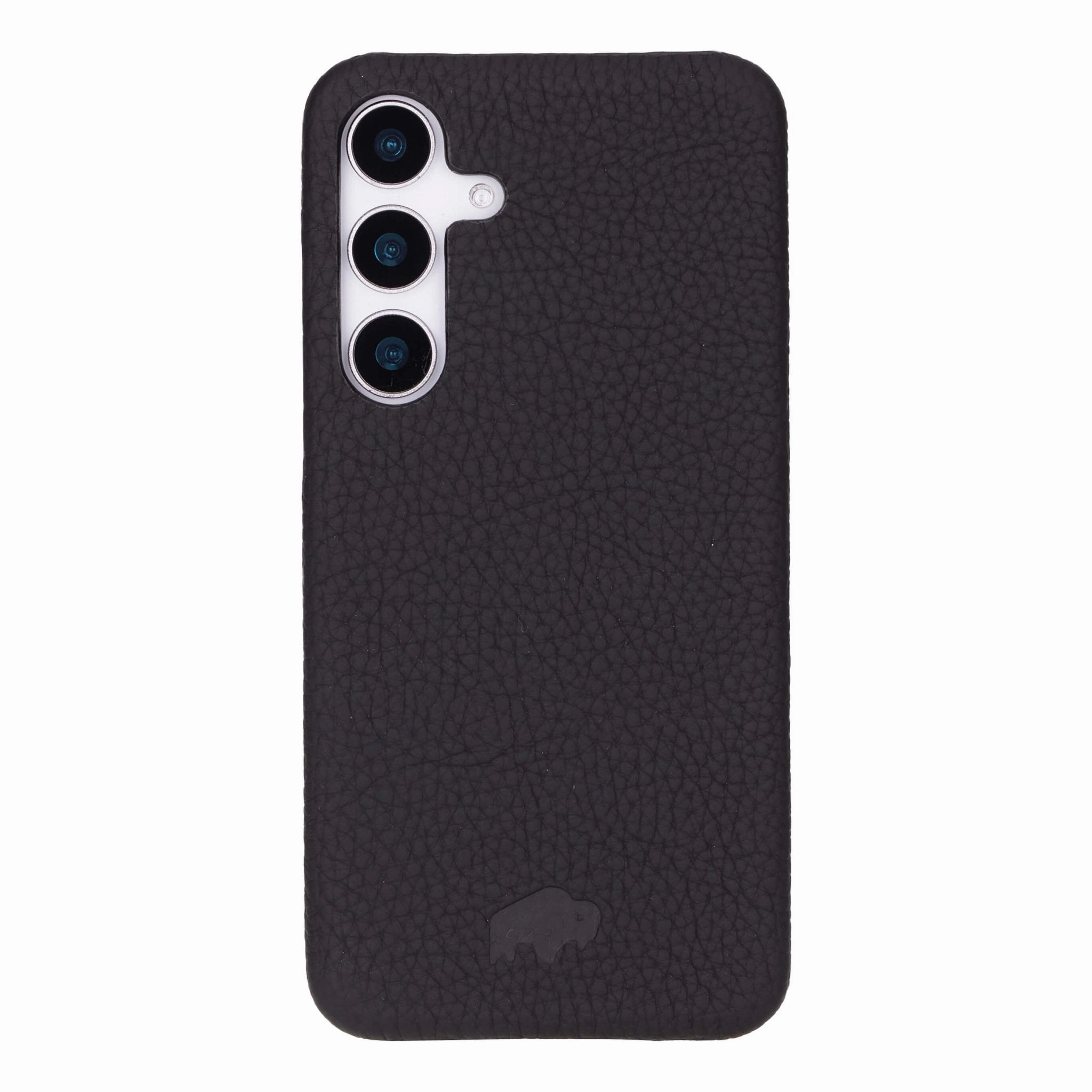 Barlow Leather Snap-On Case ?C Galaxy S25 Plus, Pebble Black Smart Accessory Unisex Design