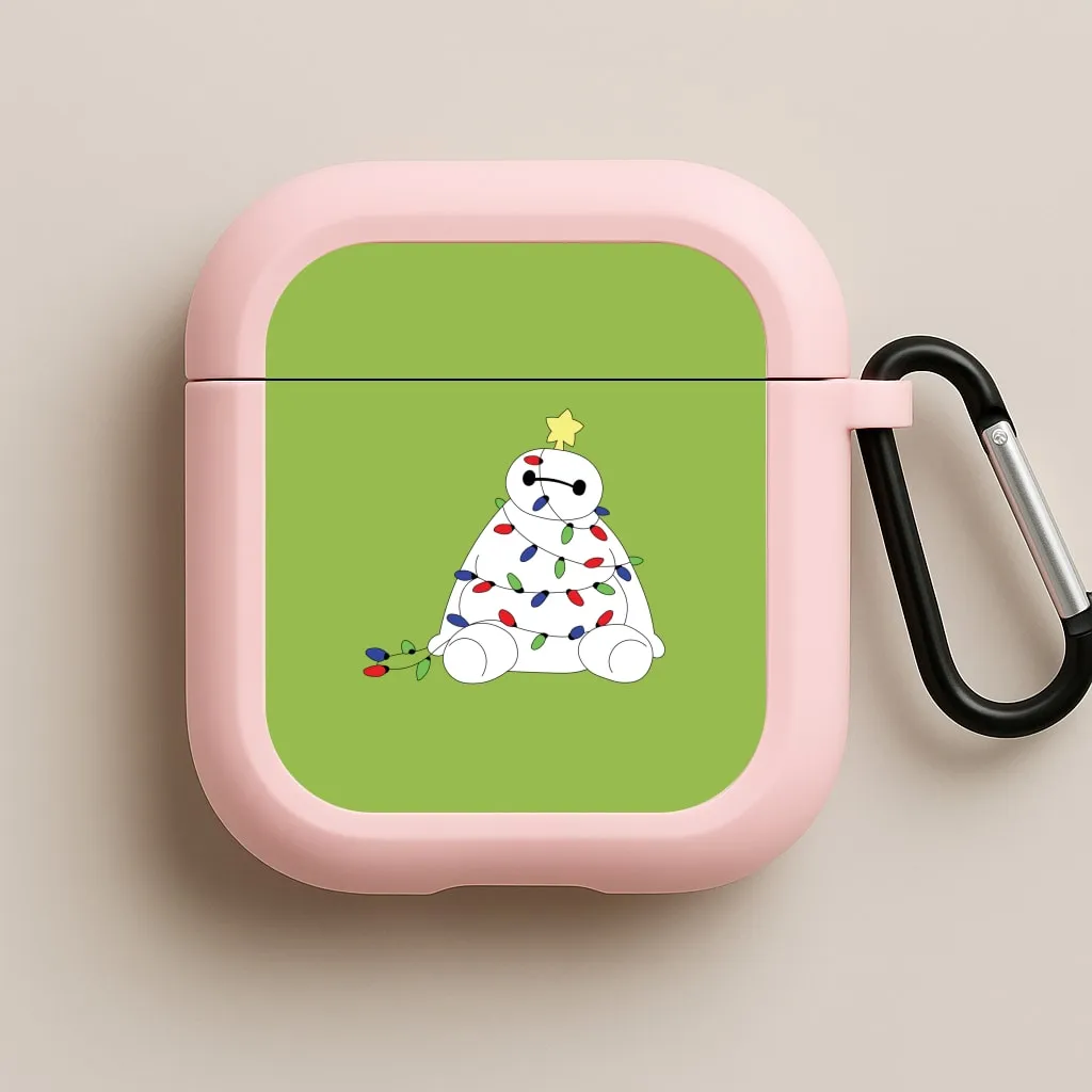 Premium Silicone Texture Baymax Christmas AirPods Case