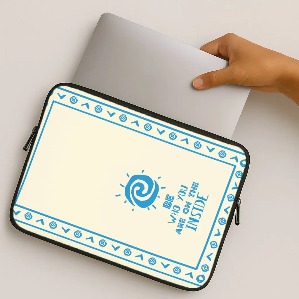 Modern Finish Casual Texture Be Who You Laptop Sleeve