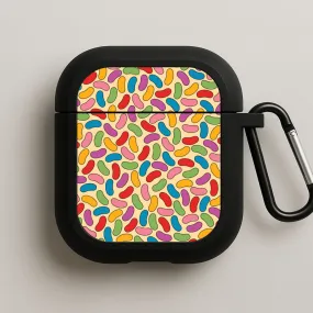 Trendy Handy Organizer lightweight neon airpods shell Beans - Sweets Patterns AirPods Case