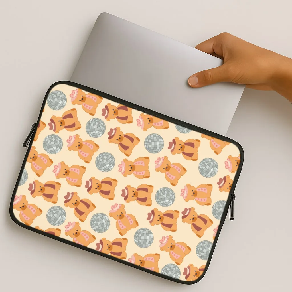 Minimal Comfort Durable Pattern Texture Bears With Cowboy Hats - Western  Laptop Sleeve