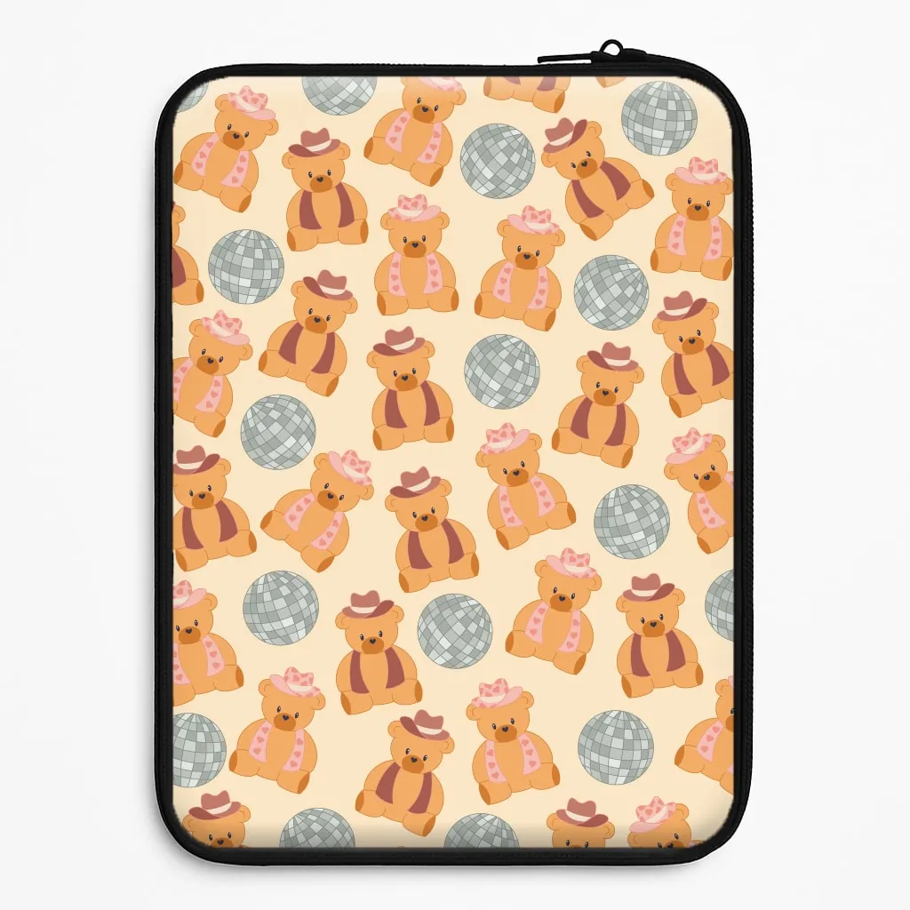 Minimal Frame Bears With Cowboy Hats - Western  Laptop Sleeve