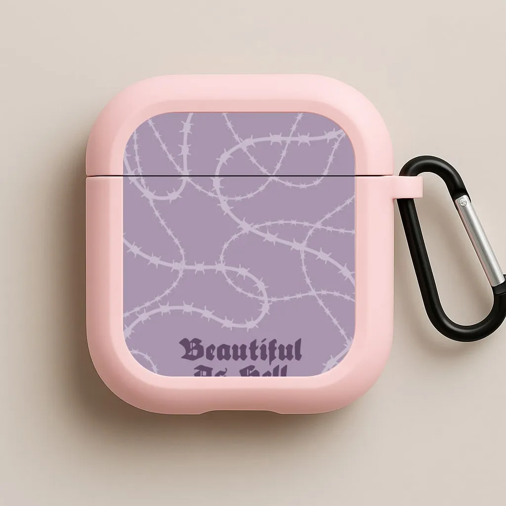 Compact Storage Bag sleek sporty commuter protector Beautiful As Hell Pattern AirPods Case