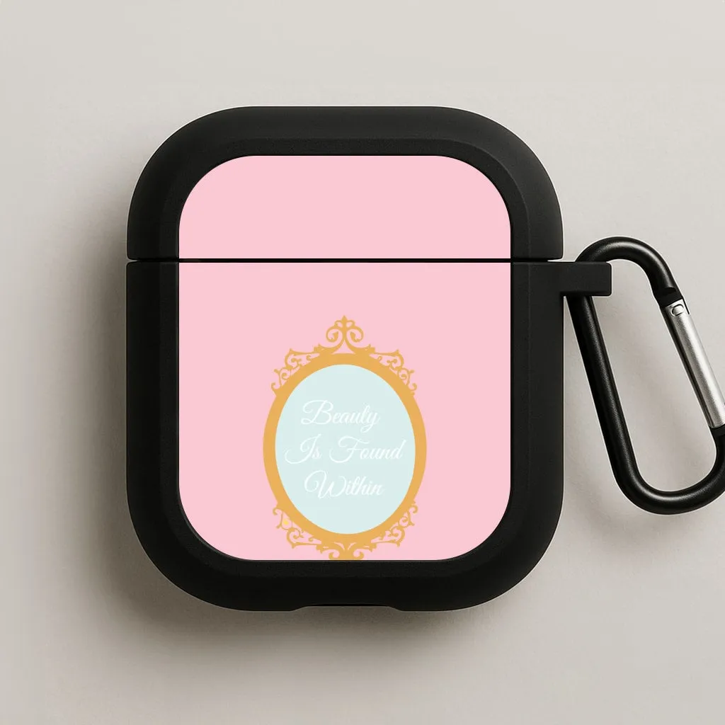 Beauty Is Found Within Mirror AirPods Case anti loss airpods cover