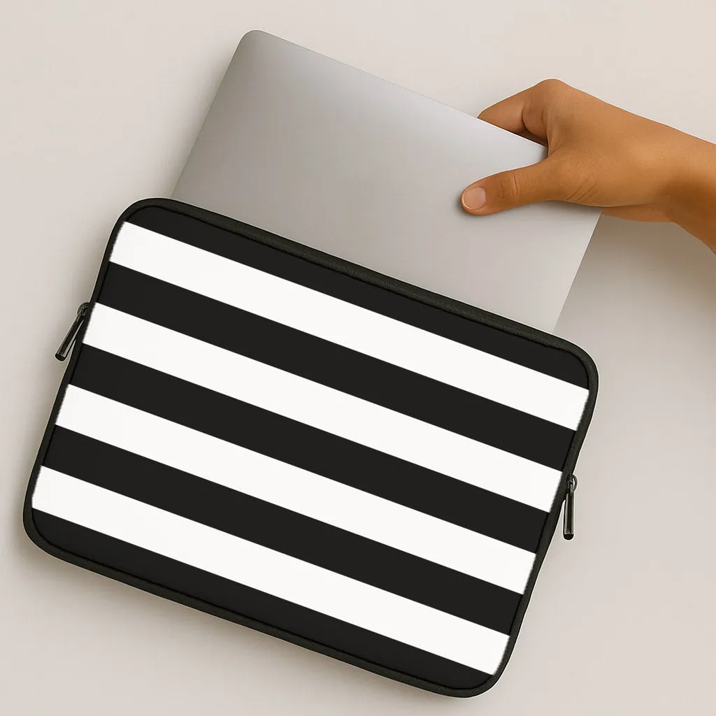 Polished Detail Durable Protection Layer Beetle Halloween Stripes Laptop Sleeve