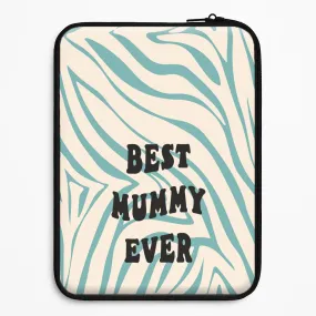 Minimal Surface Polished Texture Finish Best Mummy Ever - Personalised Mother's Day Laptop Sleeve