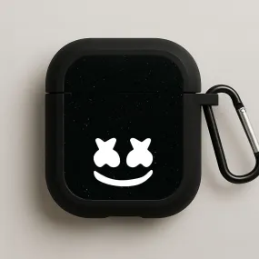 Minimalist Travel Organizer sleek portable pouch Black And White Helmet In Space  AirPods Case