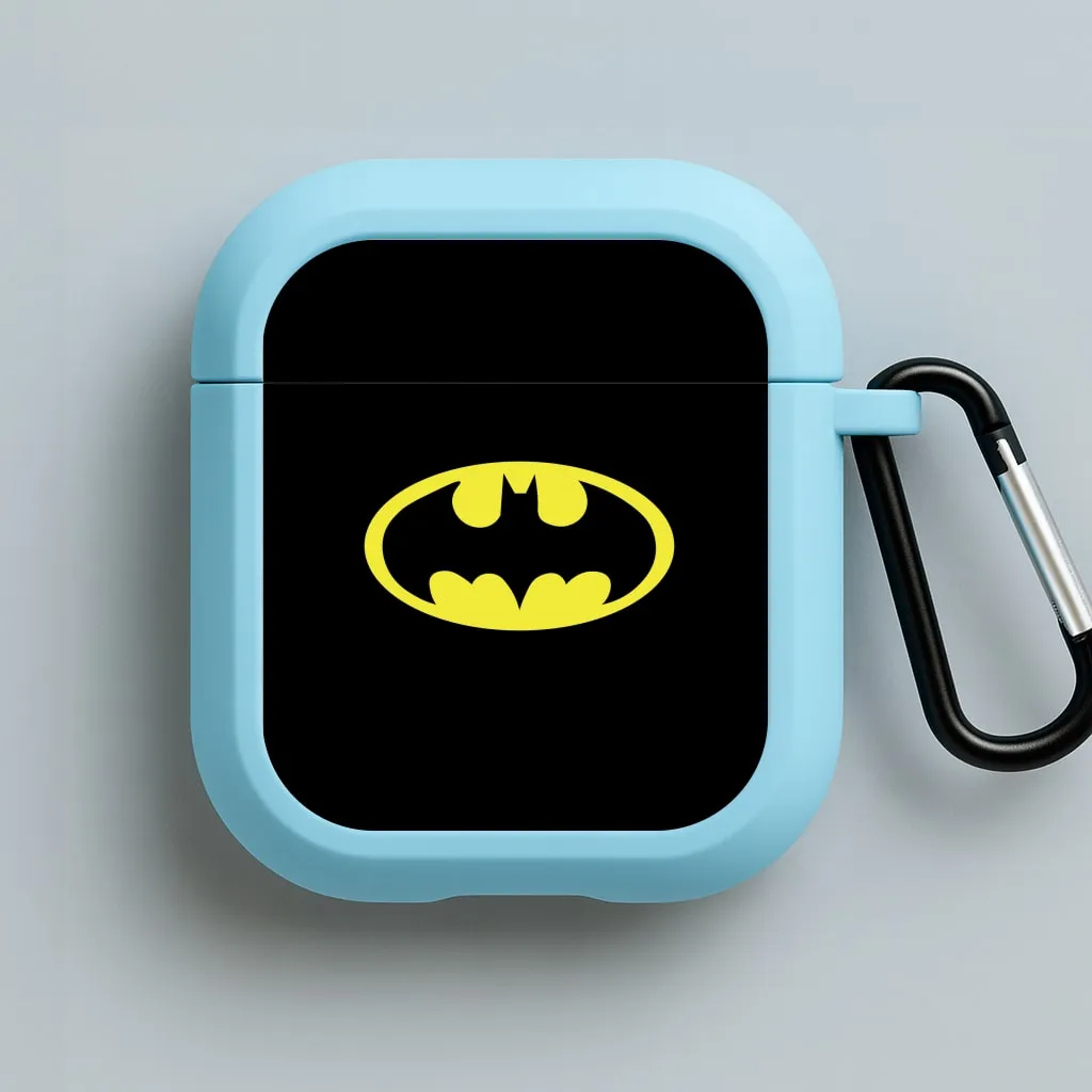 sport airpods protector Black Bat Superhero Logo AirPods Case