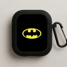 Simple Design Case Black Bat Superhero Logo AirPods Case