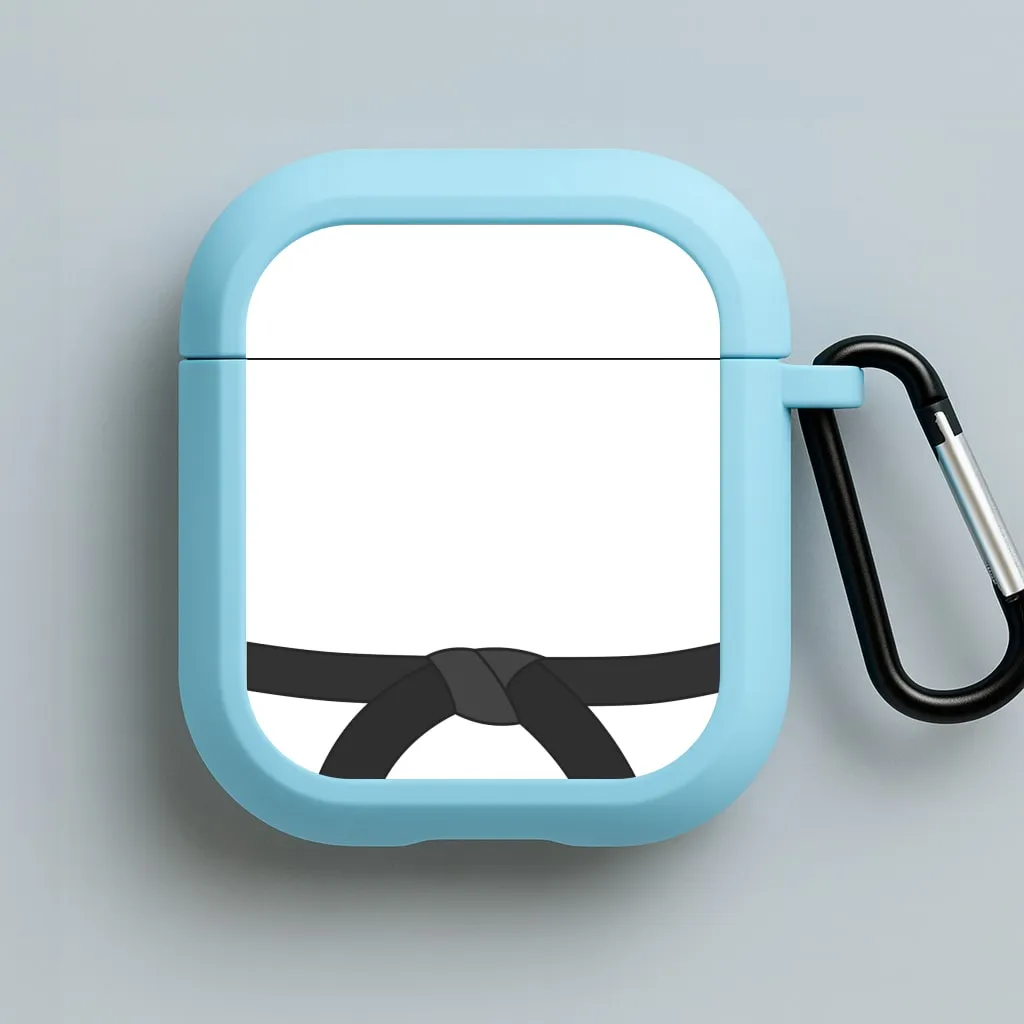 compact everyday travel protector Trendy Carry Bag Black Belt AirPods Case