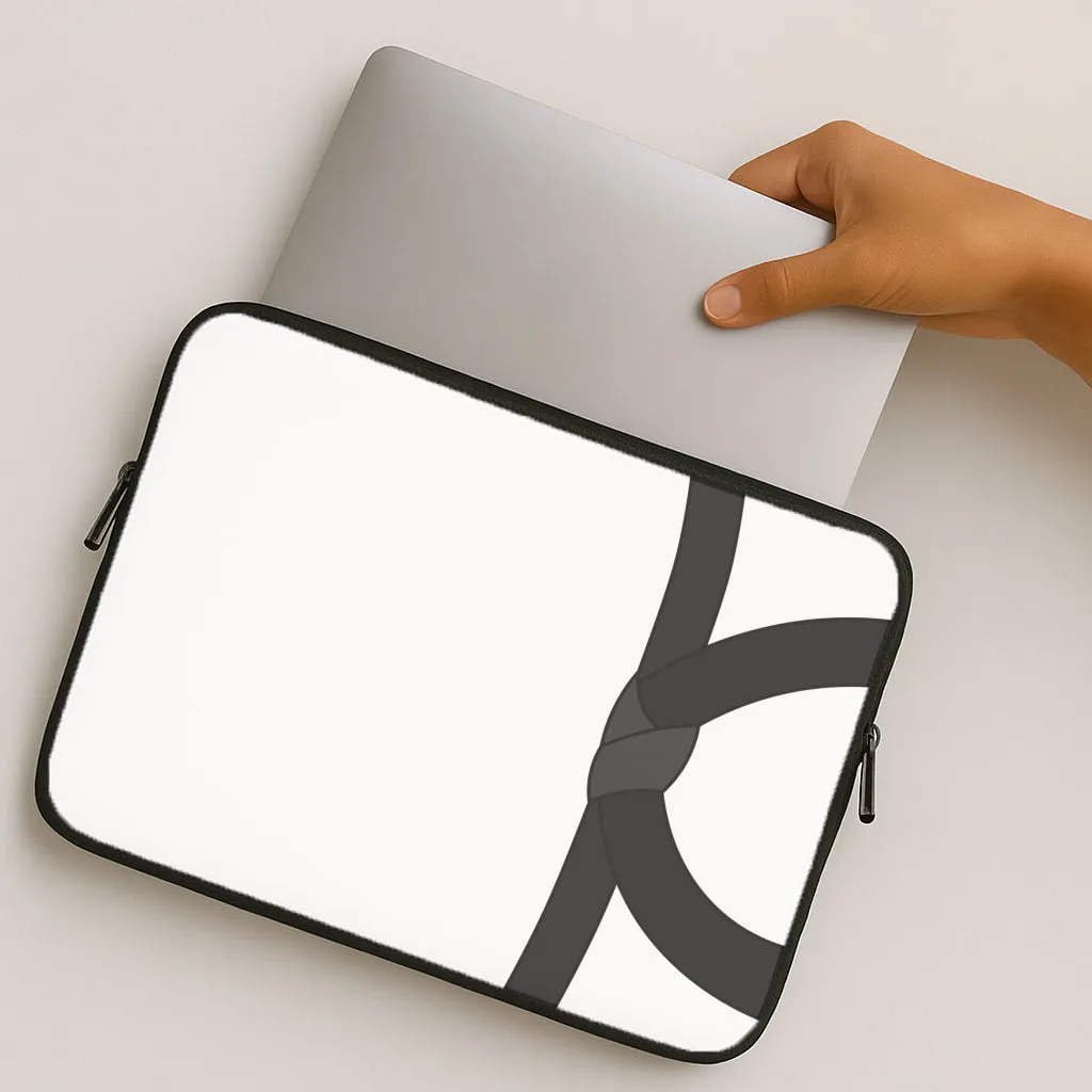 Black Belt Laptop Sleeve Matte Coating Finish Rugged Edge