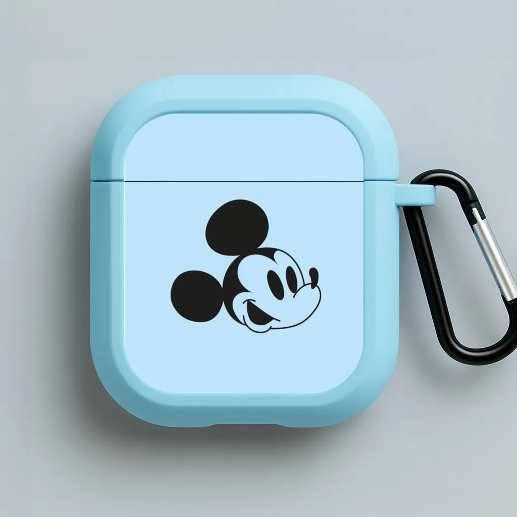 Blue Mickey AirPods Case soft matte commuter airpods cover portable earbuds case