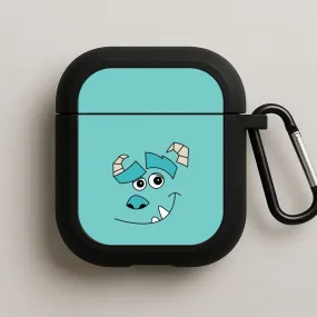 airpods cover for athletes Blue Monster Face AirPods Case
