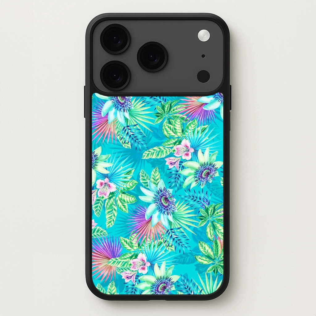 dust protection Blue Floral Pattern Phone Case