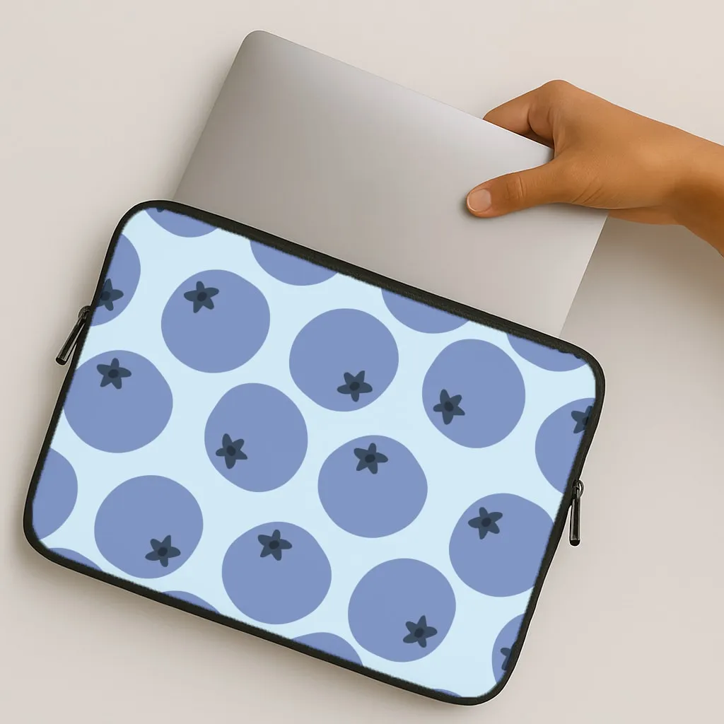 Blueberries - Fruit Patterns Laptop Sleeve Stylish grip