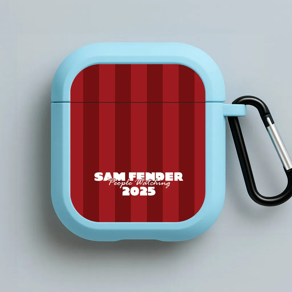 premium silicone airpods case Stripes People Watching 2025 AirPods Case