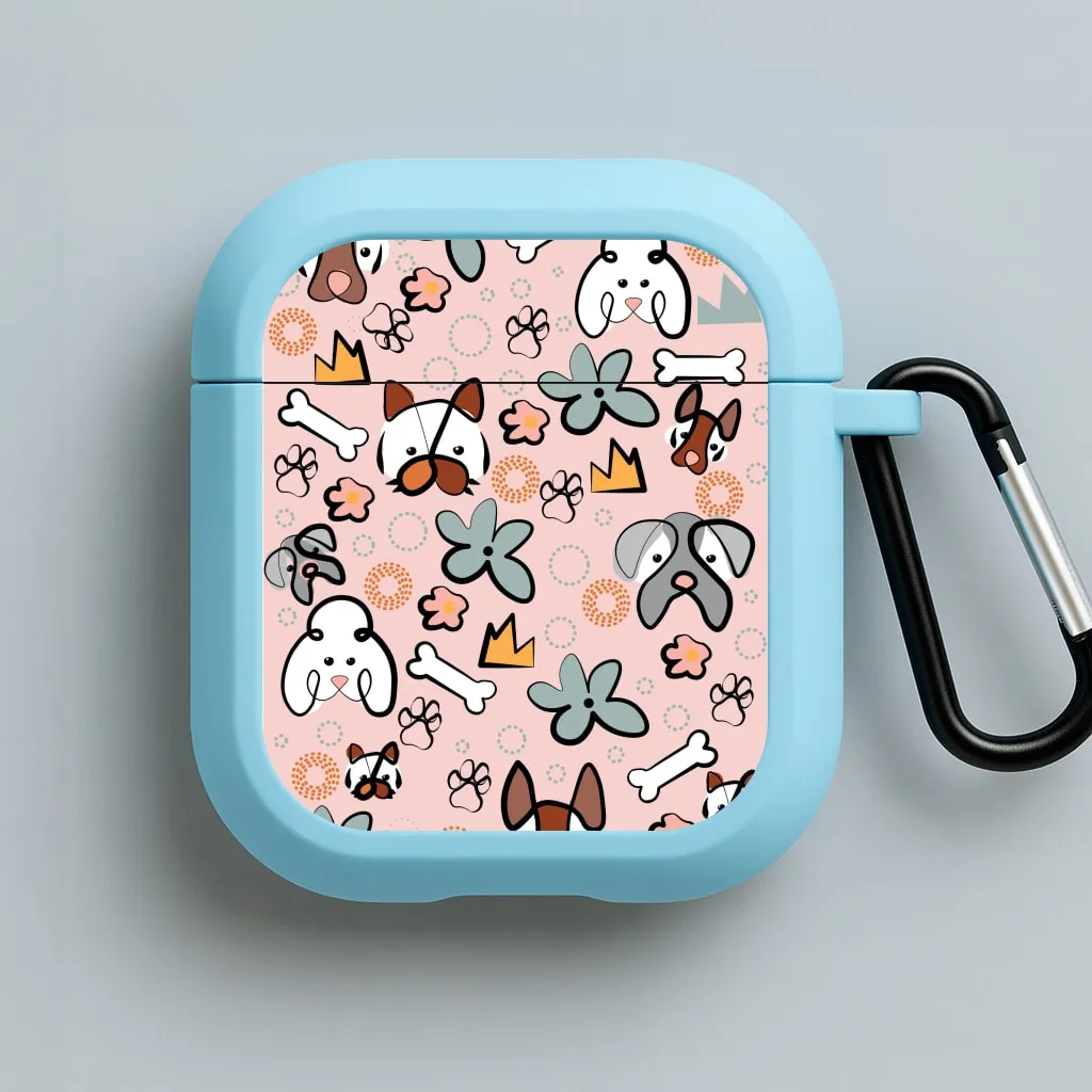 Bones and dogs - Dog Patterns AirPods Case high quality airpods protector designer silicone airpods case