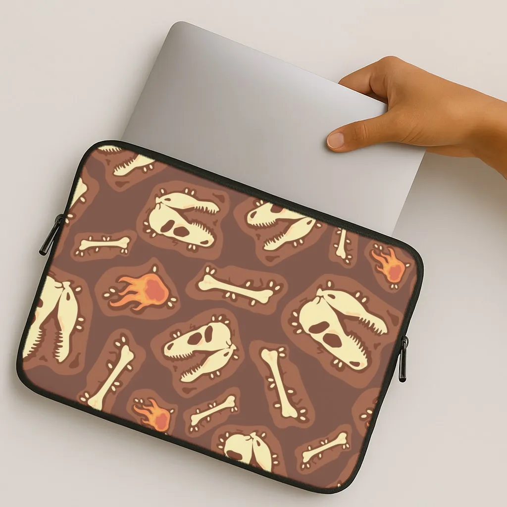 Bones And Skulls - Dinosaurs Laptop Sleeve Luxury Feel