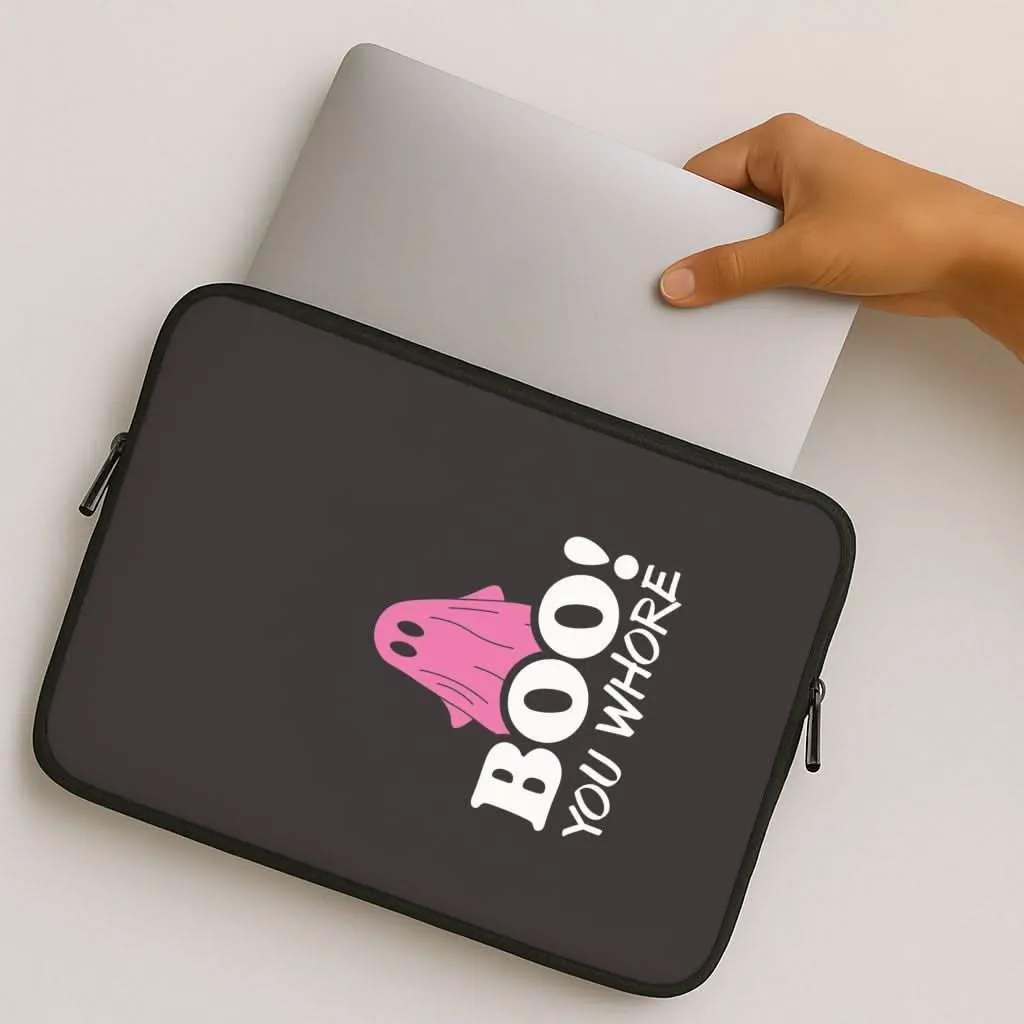 Boo You Ghost Laptop Sleeve Trendy Look