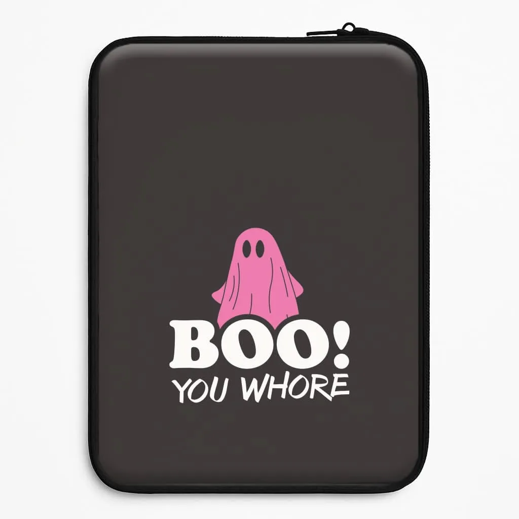 Boo You Ghost Laptop Sleeve Matte Shield Layer Artistic Design