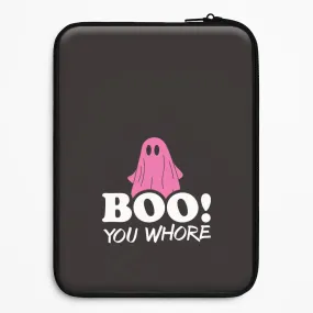 Boo You Ghost Laptop Sleeve Matte Shield Layer Artistic Design