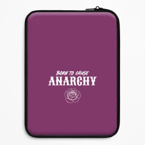 Artistic Design Durable Pattern Born To Cause Anarchy Laptop Sleeve