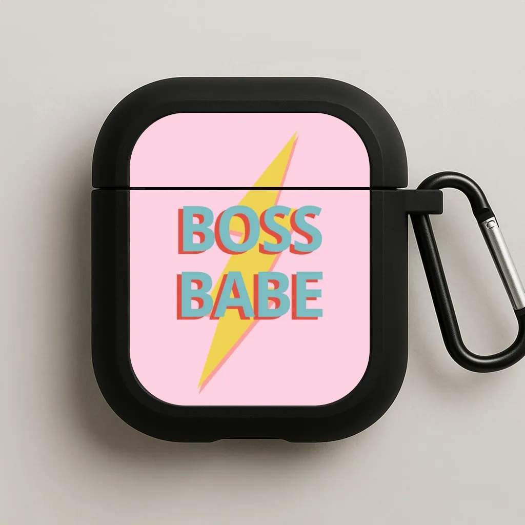 Boss Babe AirPods Case Durable Storage Bag for athletes