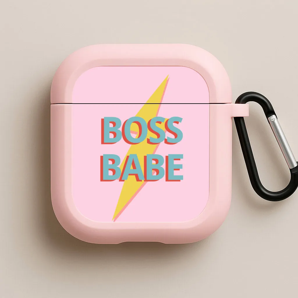 metallic airpods protector Boss Babe AirPods Case