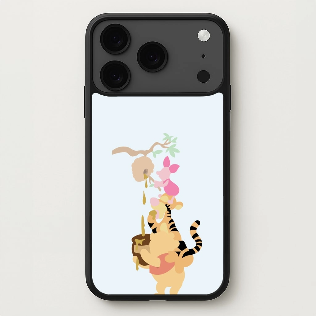 Bouncing Tiger , Piglet , Yellow Bear Phone Case Sleek Edge