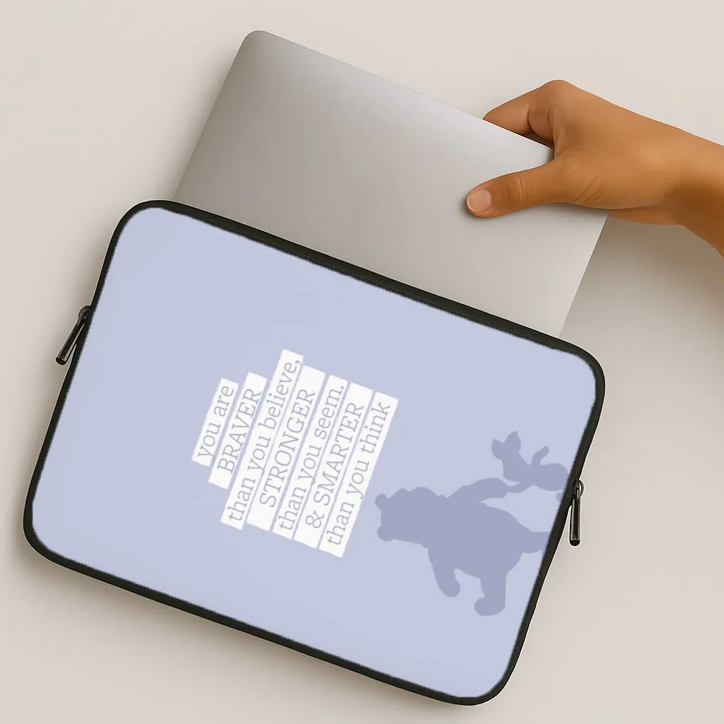 Braver, Stronger, Smarter Laptop Sleeve Desk Companion Smart Accessory