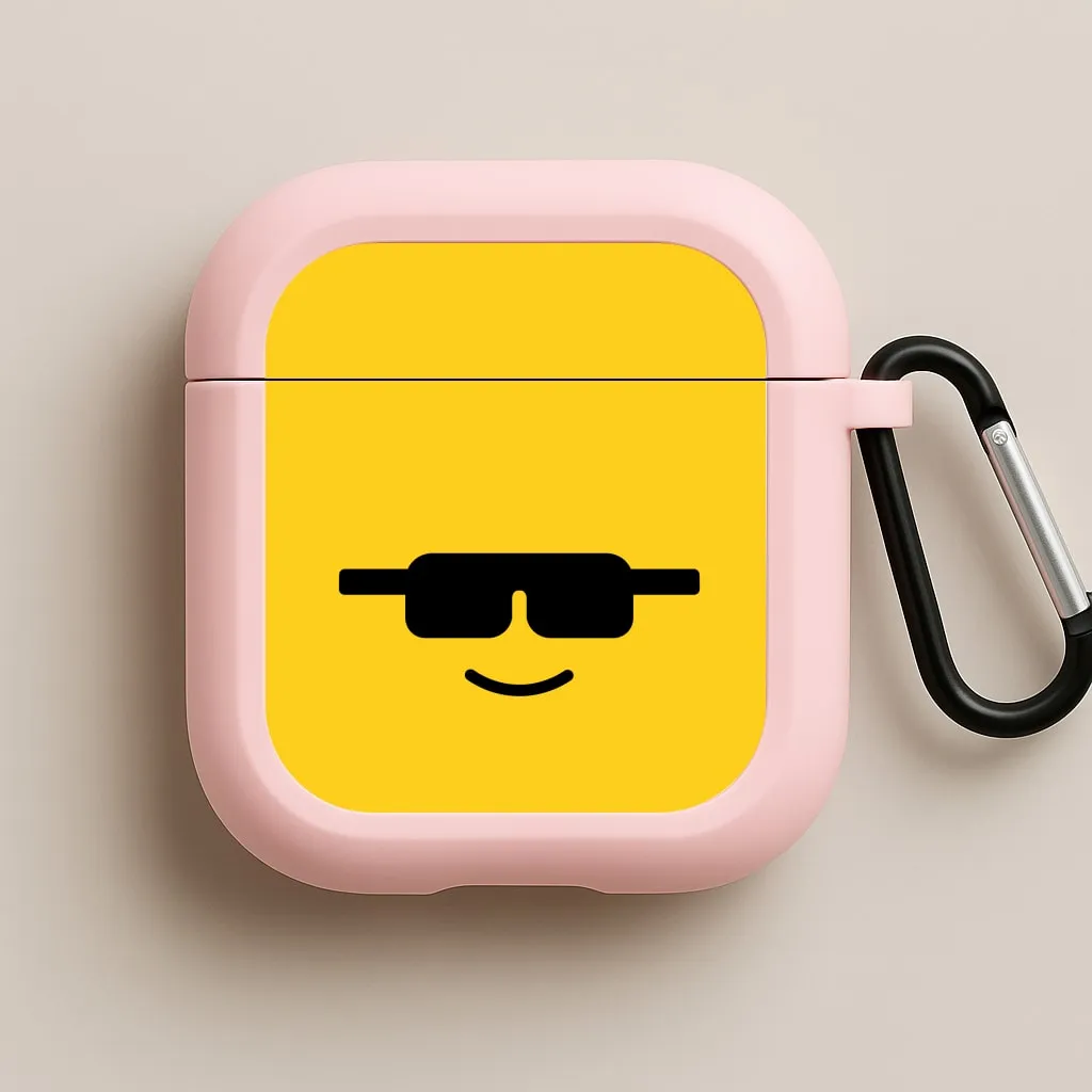 Brick Face Sunglasses AirPods Case airpods case for hiking Creative Gadget Shell
