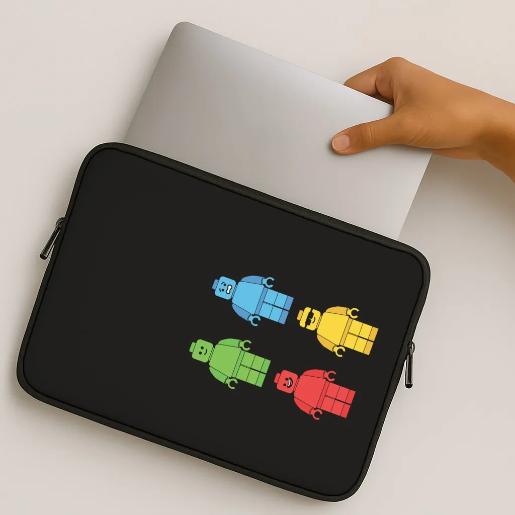 Bricks Figures Rainbow Laptop Sleeve High-End Detail