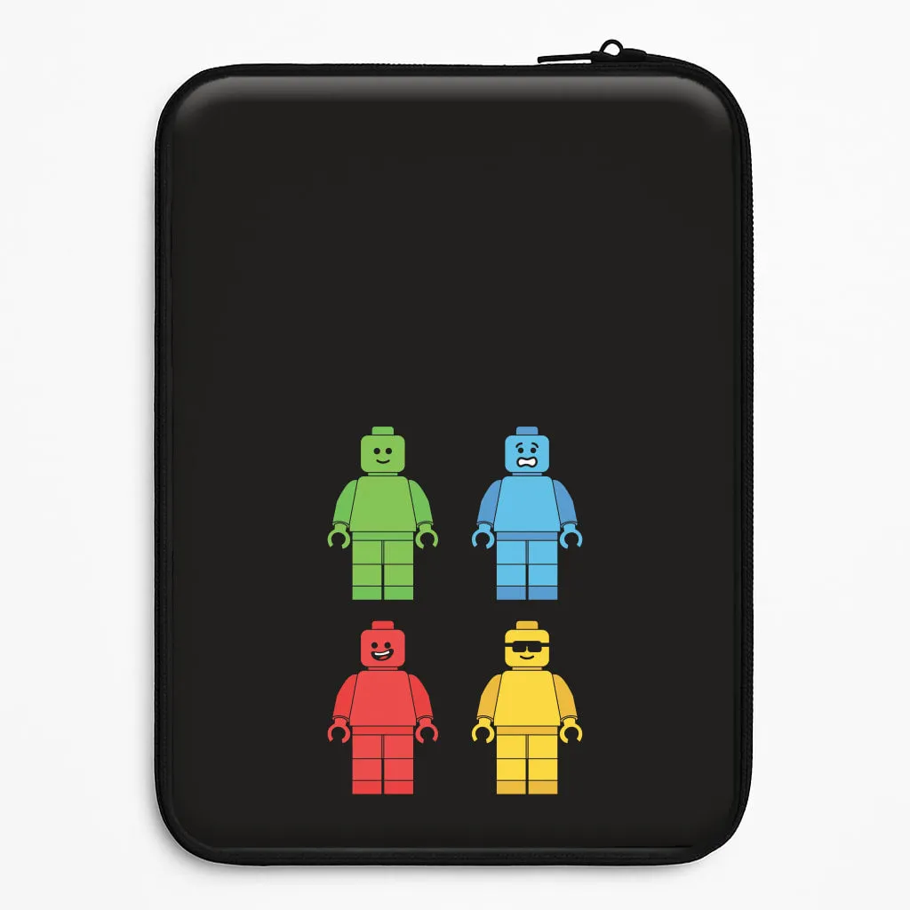 Bricks Figures Rainbow Laptop Sleeve Smooth Texture Protective Pattern