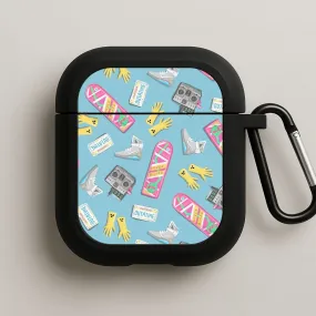BTTF Pattern AirPods Case custom name airpods case